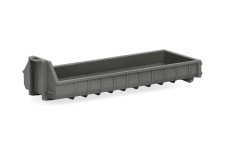 Herpa 054539 - H0 - Abrollmulde, flach - grau (2 Stück)